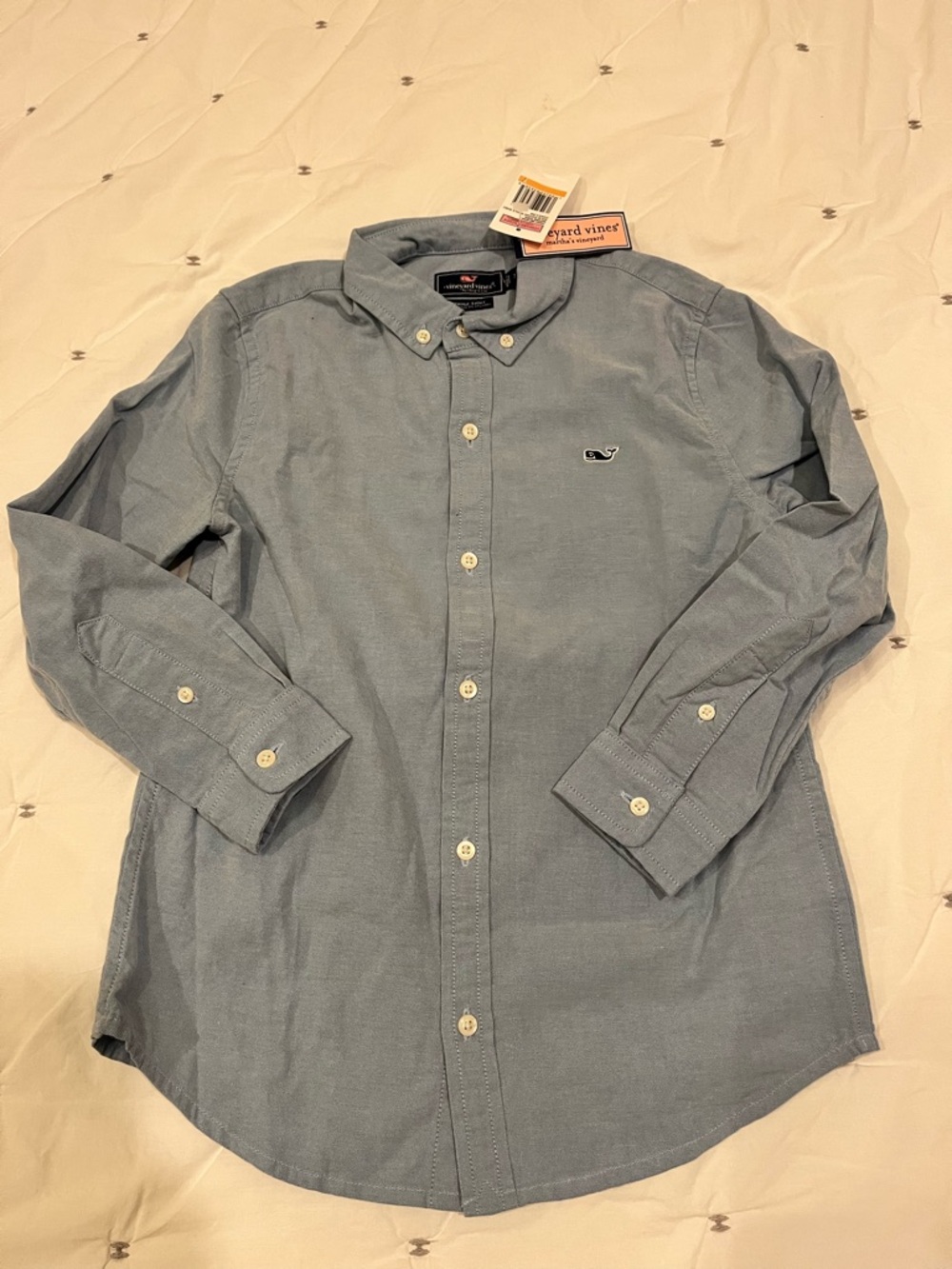 NWT!!! Vineyard Vines Boys Light Blue Button-Down Oxford Shirt